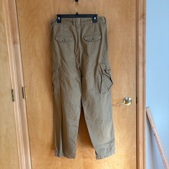 Banana‎ Republic Cargo Pants Khaki Tan Straight Leg Utility Mens 30x30 - Picture 3 of 8